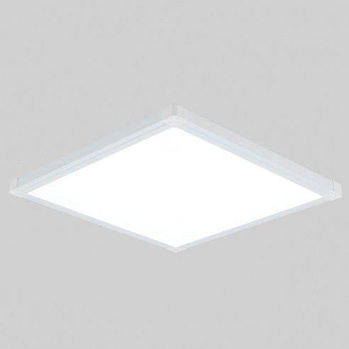 원하 비츠온 LED 뉴심플 직하 슬림 면조명 엣지 평판등 50W 플리커프리 520 x 520 mm, 화이트(주광색)