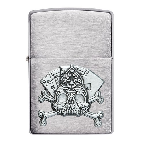 지포 Card Skull Emblem Design 라이터 49293