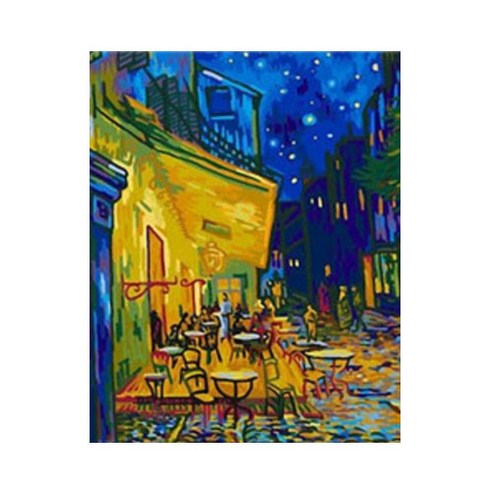 코쿼드 DIY 명화그리기 유화 그림 세트, H01 고흐의 까페테라스, 1개