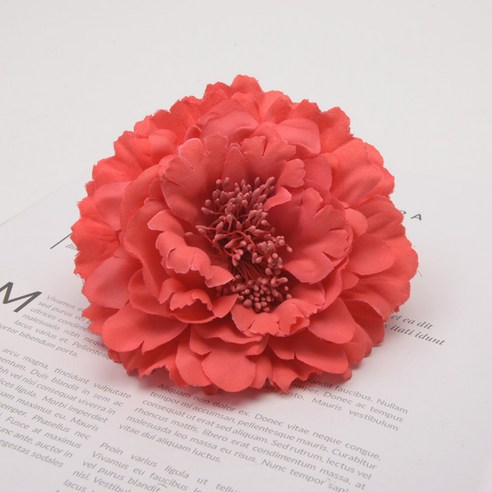 루비코코 커튼묶기 장미 꽃 커텐집게 12.5cm, 플라워2 레드, 2개