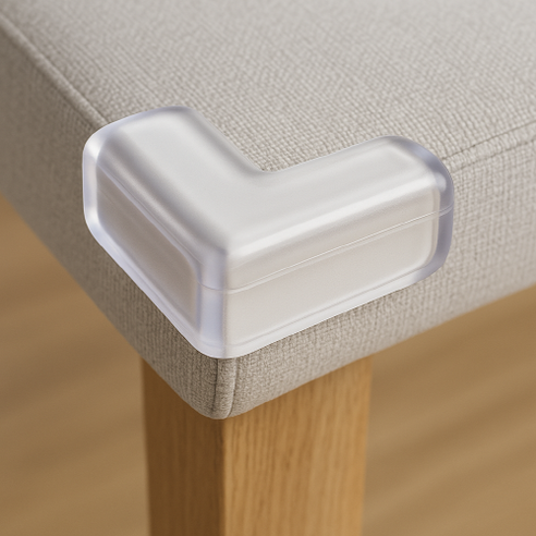 투명한 모서리 보호대로 우리 아이 안전을 지켜주세요!