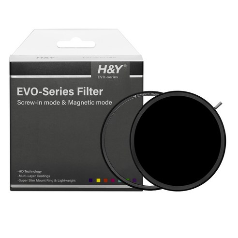 에이치앤와이 HD Evo 가변 ND3-1000 CPL 마그네틱 필터 세트 77mm, 1세트, EVND77 (77mm)
