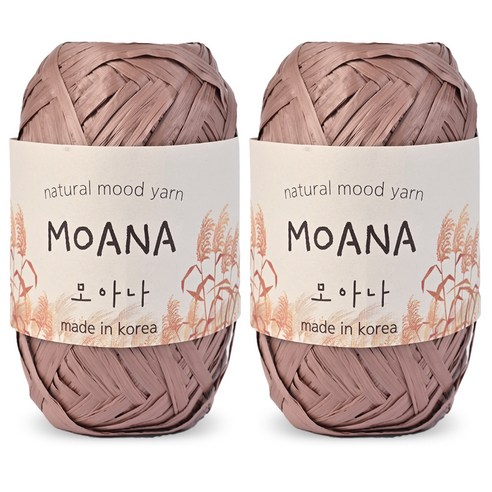 니뜨 모아나 뜨개실 40g x 2p, 109 애쉬레드빈, 1개