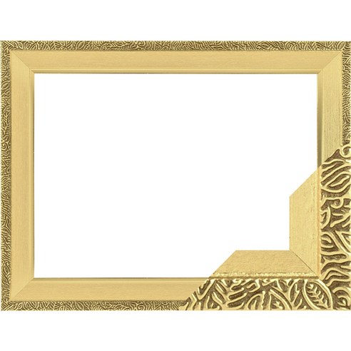 누니액자 고급형 우드 슬림 앤틱 1000피스 퍼즐액자 50 x 75 cm SF07, 골드, 1개