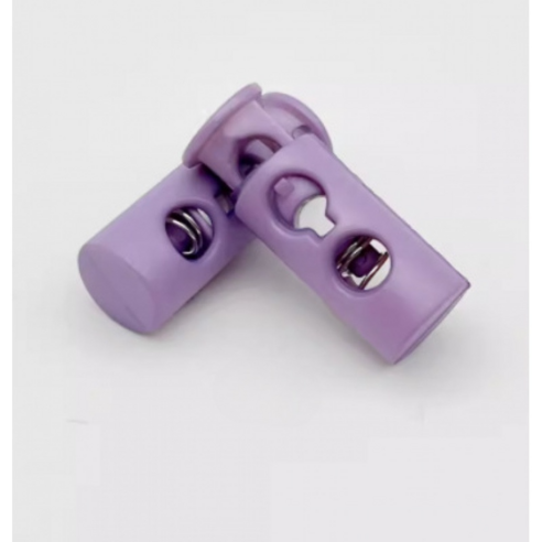미소로운 타원형 끈길이 조절 버클 24 x 9 x 4.5 mm, 라이트퍼플, 5개