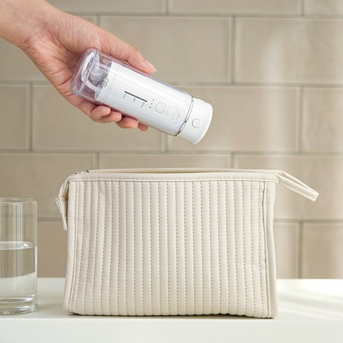 오아 클린이컴팩트 휴대용 무선 구강세정기, OOR-012WH, 화이트