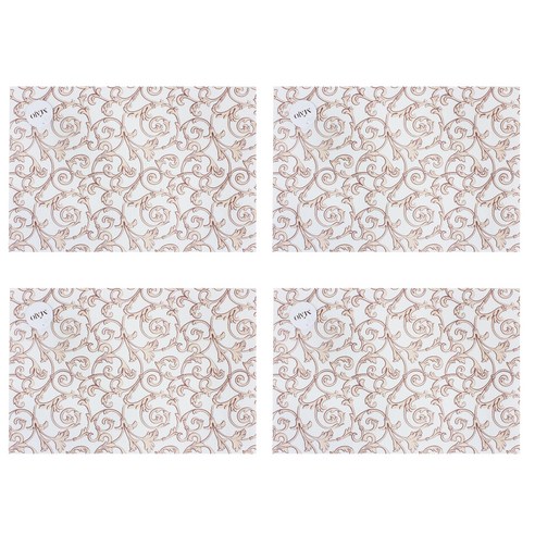 레벤쿠첸 일러스트 PVC 테이블매트 4p, 브라운 아이비, 45 x 30 cm