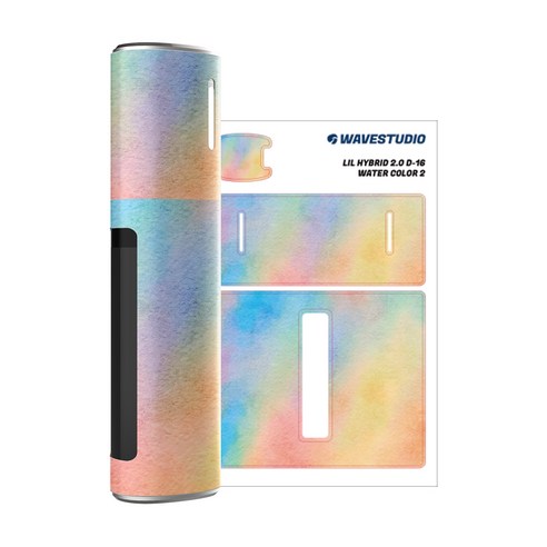 웨이브스튜디오 릴 하이브리드 2.0 스킨 스티커, D-16 WATER COLOR 2, 2개