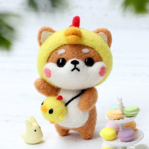 Healingcare 펠트 실 바늘 DIY 세트, 1세트, 15 수닭