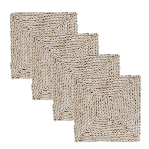 마켓감성 옥수수잎 코스터 사각 테이블매트 4p, 40 x 40 cm