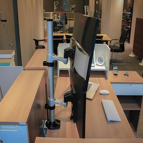 에이스럭스 ET-ARM-B10C: 업무 환경을 혁신하는 듀얼 모니터 거치대