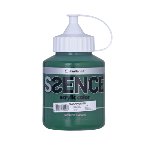 신한에쎈스 A시리즈 Bottle 아크릴컬러 물감 500ml 샙 그린 066, 1색