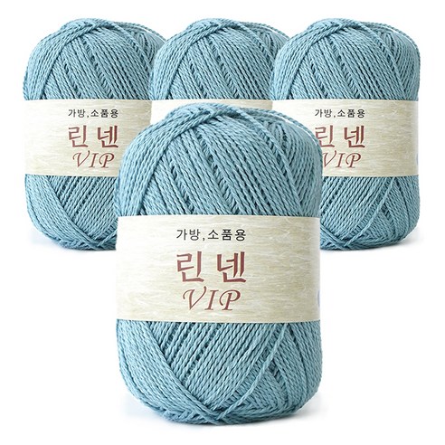 쎄비 린넨 VIP 뜨개실 4p, 36 중간 하늘색, 4개