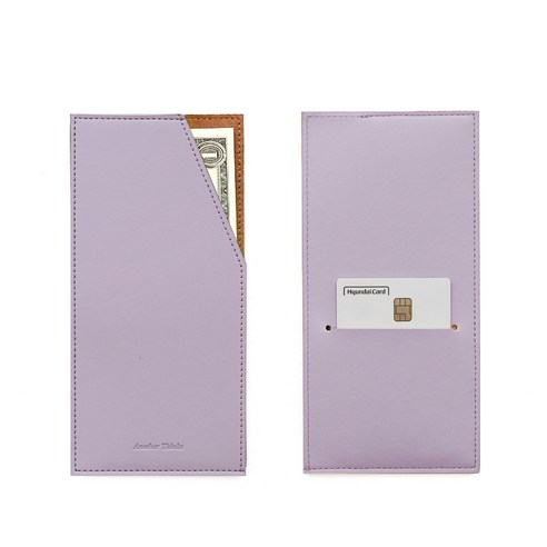 퍼니메이드 카드 캐쉬 포켓 앤 가죽 용돈봉투, 라벤더, 2개