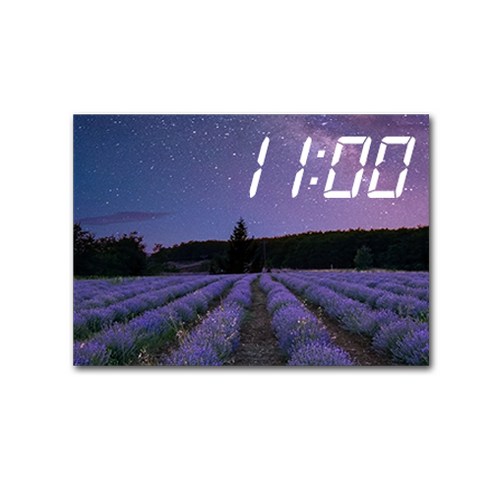 홈마인 LED 시계 / 캔버스 밤하늘 우주 프린팅 액자, 28