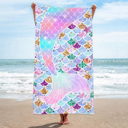 소니오 언더더씨 매트 비치타월 80 x 160 cm, TYPE05, 1개
