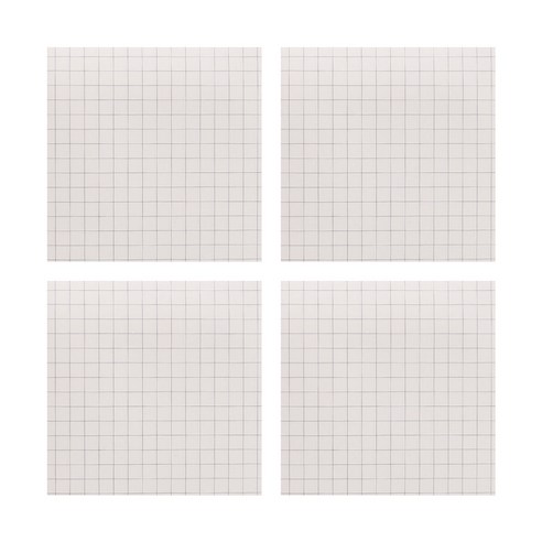 베이직 점착메모지, 화이트모눈, 4개