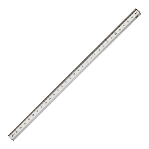 롭다 아크릴스틱자 30cm, Mud Grey, 1개