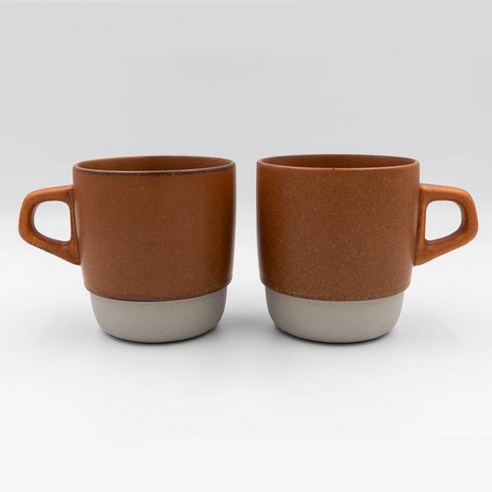 킨토 슬로우커피 scs 스택 머그컵 320ml, 오렌지, 2개