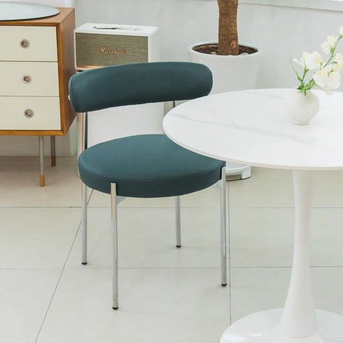 지엠퍼니처 비엔나 인테리어 디자인 카페 식탁 의자, 그린, 1개
