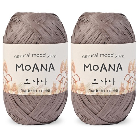니뜨 모아나 뜨개실 40g x 2p, 110 머드, 1개