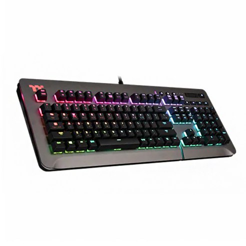 써멀테이크 LEVEL 20 RGB 게이밍 키보드 청축, KB-LVT-BLSRKO-01, 티타늄, 일반형