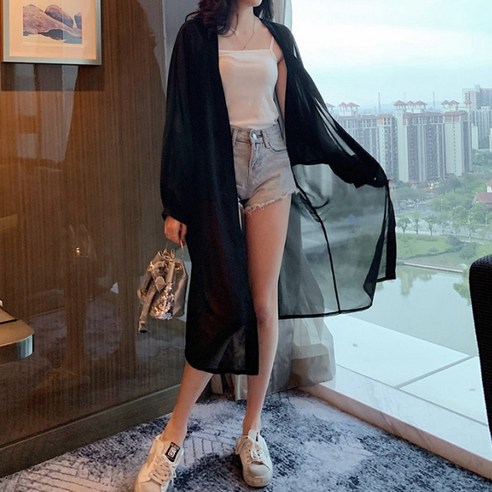 마더브띠 여성용 로브형 쉬폰 가디건 비치가디건 마더브띠 여성용 로브형 쉬폰 가디건 비치가디건