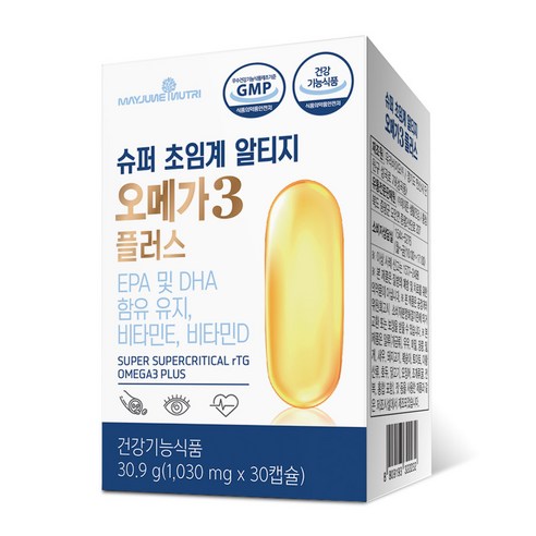 메이준뉴트리 이승남 슈퍼 저온 초임계 알티지오메가3 플러스 30.9g, 30캡슐, 1개