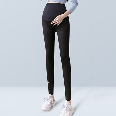 솔리드 컬러 하이웨스트 심플 임산부 레깅스