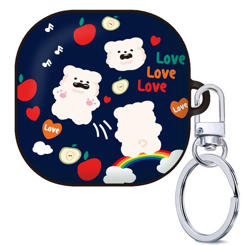 애플 & 모찌 갤럭시 버즈 프로 / 버즈2 케이스, 혼합색상