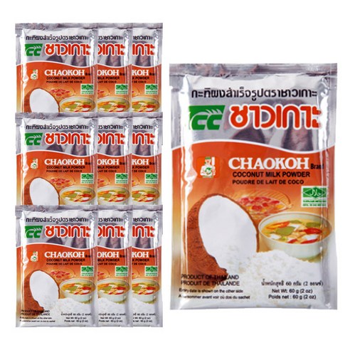 차오코 코코넛 밀크 파우더, 60g, 1개입, 10개