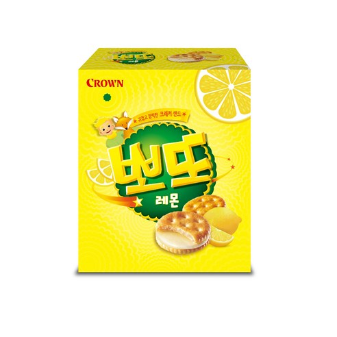 뽀또 크래커 샌드 레몬, 92g, 1개