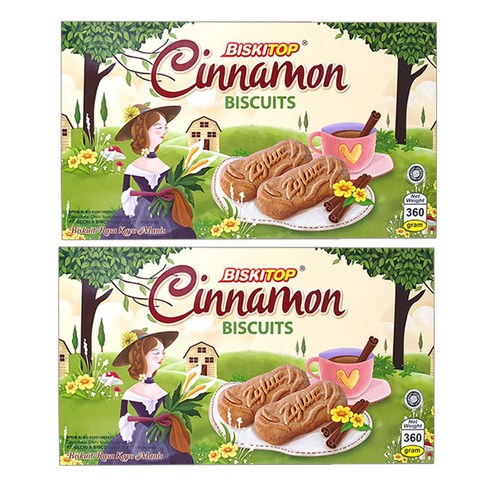 뉴트리365 비스키탑 시나몬 비스킷, 360g, 2개