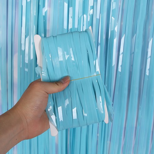 마켓에이 러버 마카롱컬러 파티커튼 1 x 3 m, 스카이, 3개