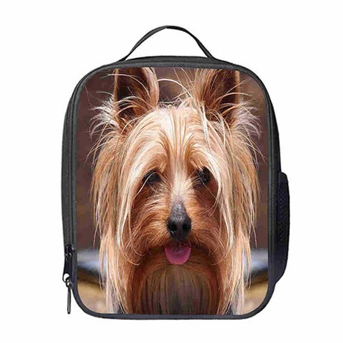유니크 강아지 디자인 보온 보냉 토트 크로스백 도시락 가방, 32
