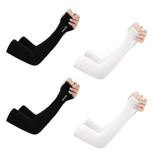 몬스터 토시 4종 세트, 블랙, 블랙, 화이트, 화이트