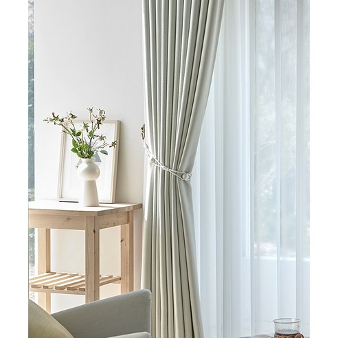 아늑한 공간을 위한 완벽한 선택, 데코지오 브라우니 린넨 암막커튼