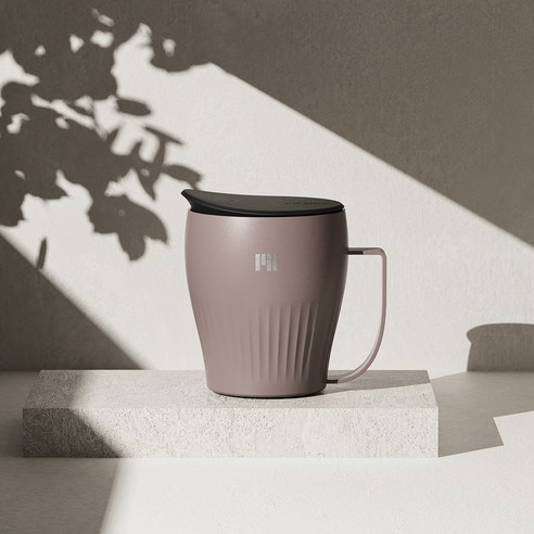필모아 보냉 세라믹 머그 텀블러 U473MU 473ml, 로즈, 1개