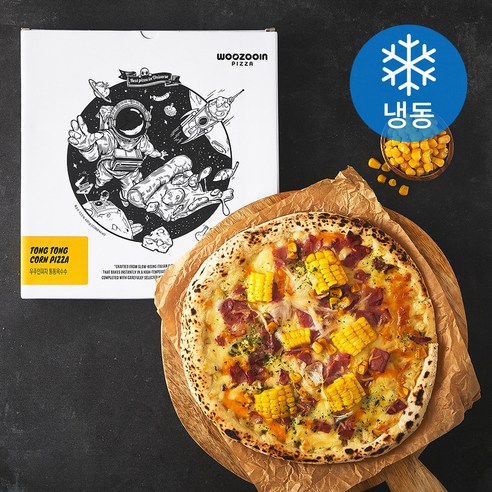 우주인피자 통통옥수수 (냉동), 451g, 1개, 1개입