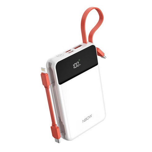 엔보우 고속충전 22.5W 보조배터리 10000mAh, 아쿠아민트, NBOW_P10 무선충전보조배터리