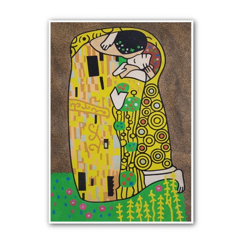 꼬메빔보 명화그리기 DIY 데코샌드아트 소, 키스, 1개