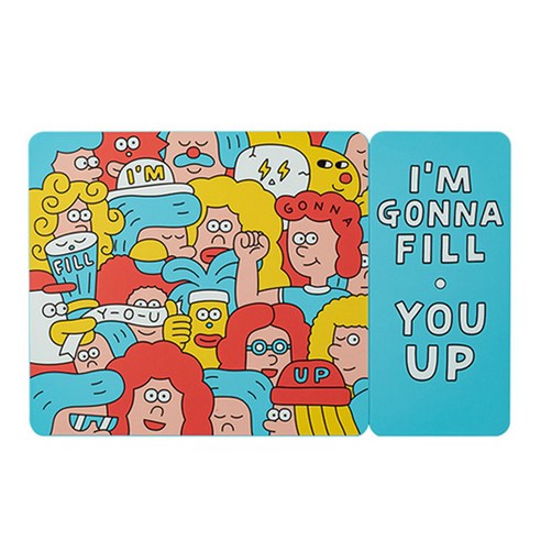 에이프릴스톤 P20 무선충전 마우스 패드, I''M GONNA FILL YOU UP, 1개