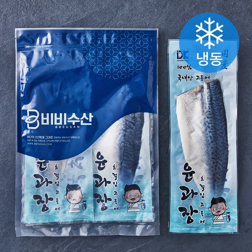 비비수산 윤과장 초절임 고등어 3개입 (냉동), 600g, 1개