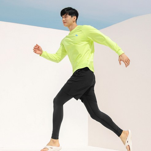 남성용 오버핏 루즈핏 래쉬가드 상하의세트 AEGR7203P