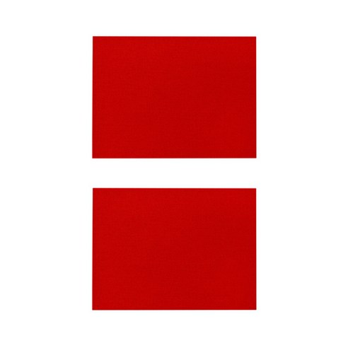 베이직 컬러 방수 린넨 미끄럼방지 플레이스 매트 2P, 009, 42 x 32 cm