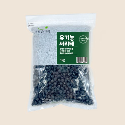 초록숟가락 유기농 서리태, 1개, 1kg