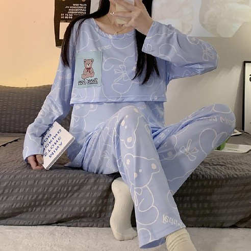 DM 편한 수유 잠옷 상하의 세트