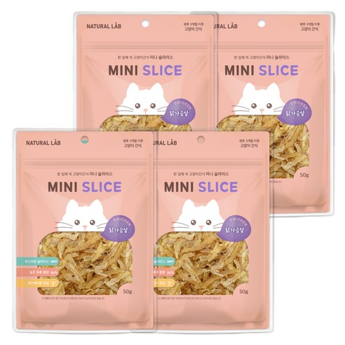 네츄럴랩 고양이 미니 슬라이스 간식, 칠면조, 50g, 8개