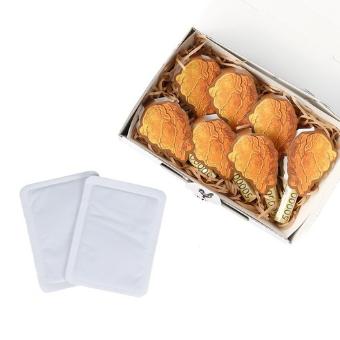 리소브 치킨 용돈 박스 + 핫팩 2p 세트, 혼합색상, 1세트