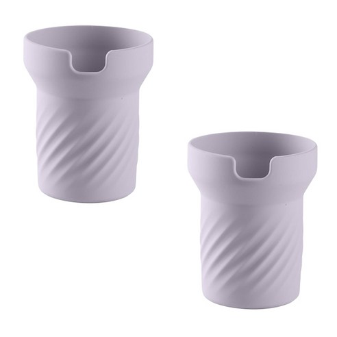 블럭마트 코스터 텀블러 보호커버 900ml, 연보라, 2개